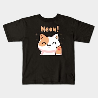 cat Meow Kids T-Shirt